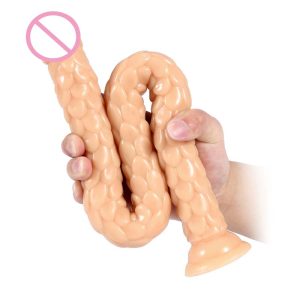Long Soft Dildo Realistic Dragon Scale Fake Dick Penis Vagina Anal Stuffed Butt Plug Women Man Gay Masturbator Suction Sex Toy - 2