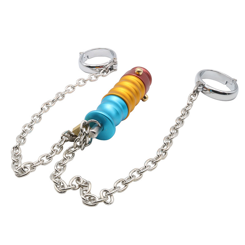 Metal Anal Lock Dildo Female Chastity Device Adult Sex Toy For Couples Bondage Game Accessory - 5