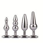 7 Sizes Stainless Steel Anal Butt Plug Masturbation Metal Beads With Drill G Spot Adult Sex Product - 2