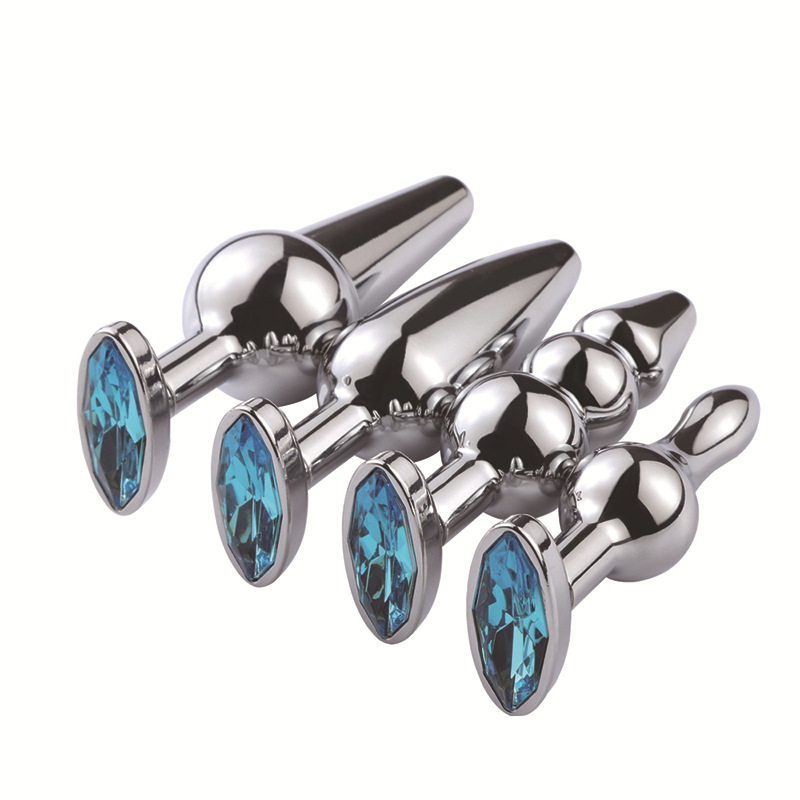 Stainless Steel Anal Pleasure Beads 7 Sizes Gspot Stimulation Adult Intimate Toy With Drill Detail - 46