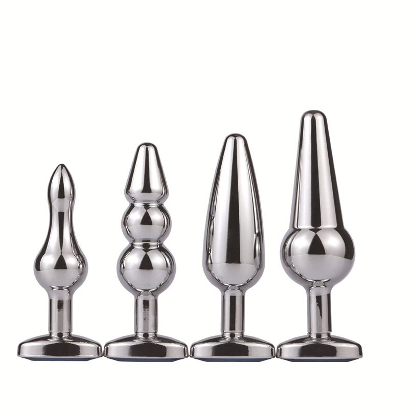 Stainless Steel Anal Pleasure Beads 7 Sizes Gspot Stimulation Adult Intimate Toy With Drill Detail - 45