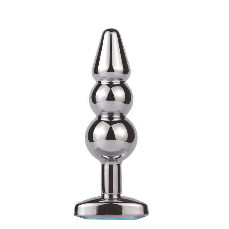 Stainless Steel Anal Pleasure Beads 7 Sizes Gspot Stimulation Adult Intimate Toy With Drill Detail - 41