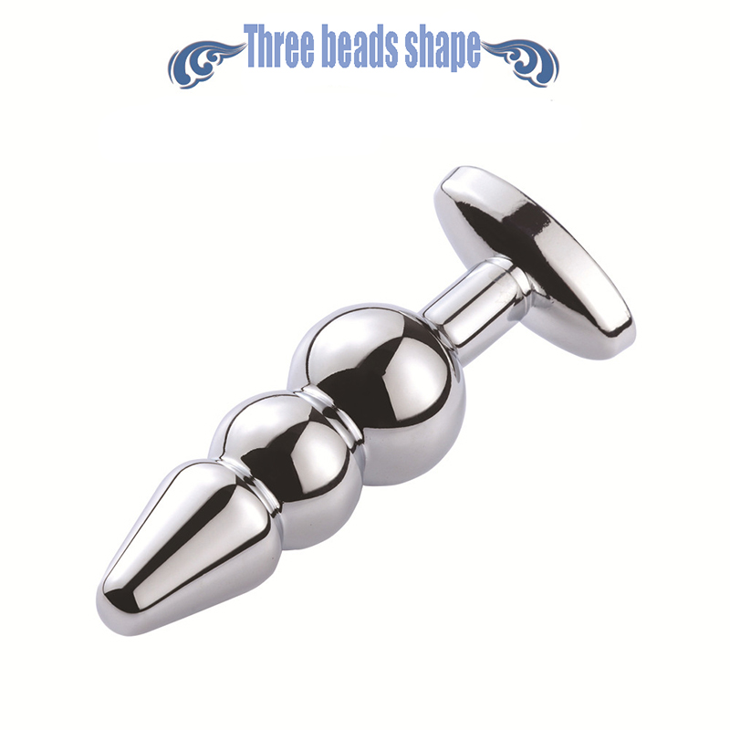 Stainless Steel Anal Pleasure Beads 7 Sizes Gspot Stimulation Adult Intimate Toy With Drill Detail - 31