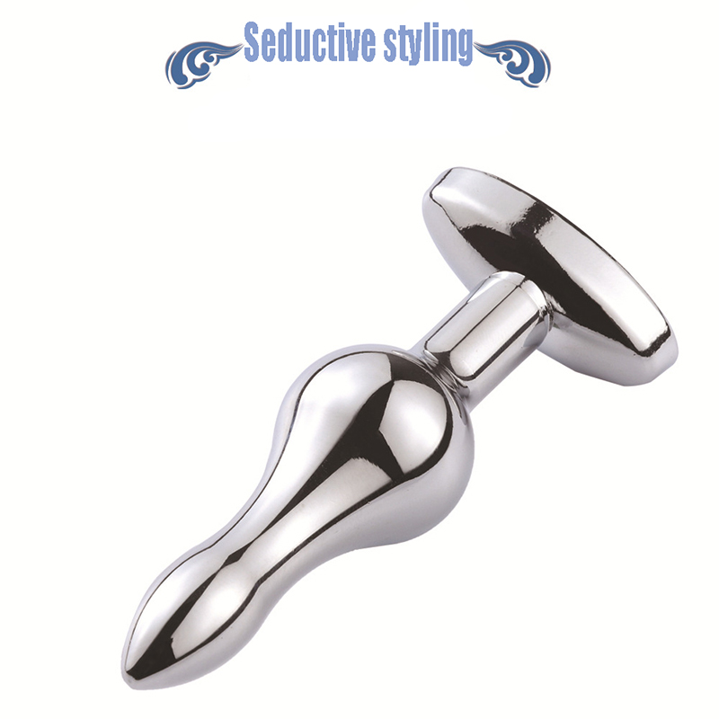 Stainless Steel Anal Pleasure Beads 7 Sizes Gspot Stimulation Adult Intimate Toy With Drill Detail - 30