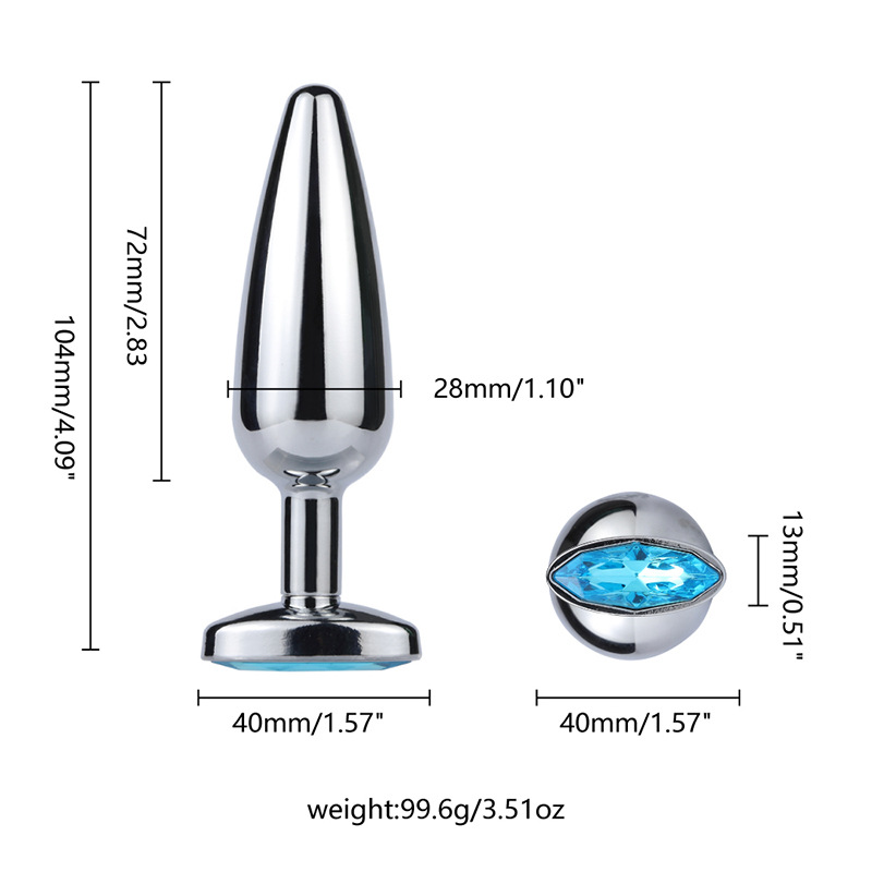 Stainless Steel Anal Pleasure Beads 7 Sizes Gspot Stimulation Adult Intimate Toy With Drill Detail - 5