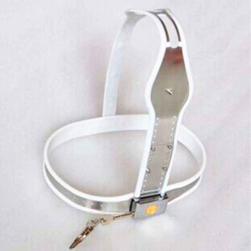 Stainless Steel Female Chastity Belt Virginity Protection Anal Plug Lock Adult Roleplay Toy G7536 - 4
