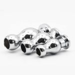 Metal Hollow Anal Plug Butt Douche Enema Syringe Sex Toys For Woman Men Gay - 3