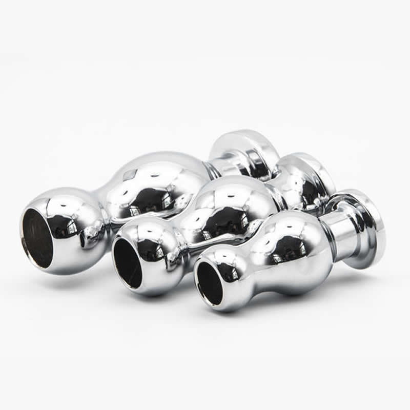 Stainless Steel Hollow Anal Plug Enema Syringe Unisex Adult Sex Toy For Men Women Gay - 2