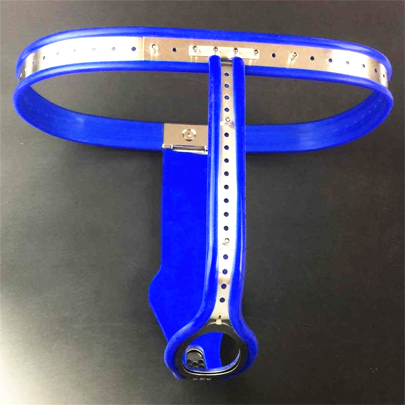 Stainless Steel Female Chastity Belt With Integrated Anal Plug And Secure Lock G7535 - 1