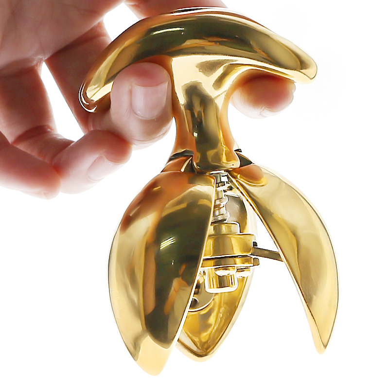 Stainless Steel Anal Beads Expanding Butt Plug With Secure Lock Large Size Anal Trainer - 7