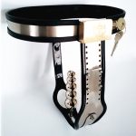 Chastity Devices Stainless Steel Belt With Anal Plug Lock Pants For Female G7-5-35 - 3