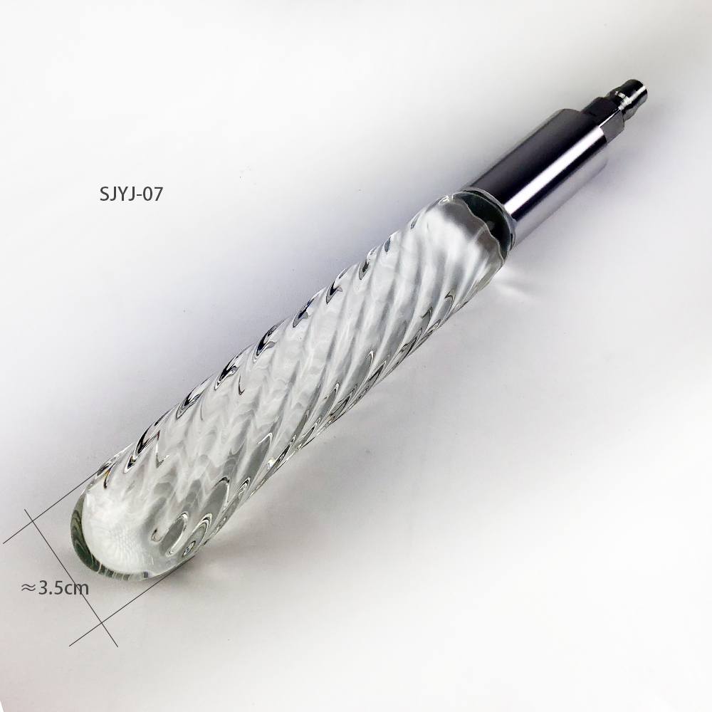 Crystal Glass Dildo Attachment For Sex Machine Unisex Anal Love Toy For Men And Women - 12