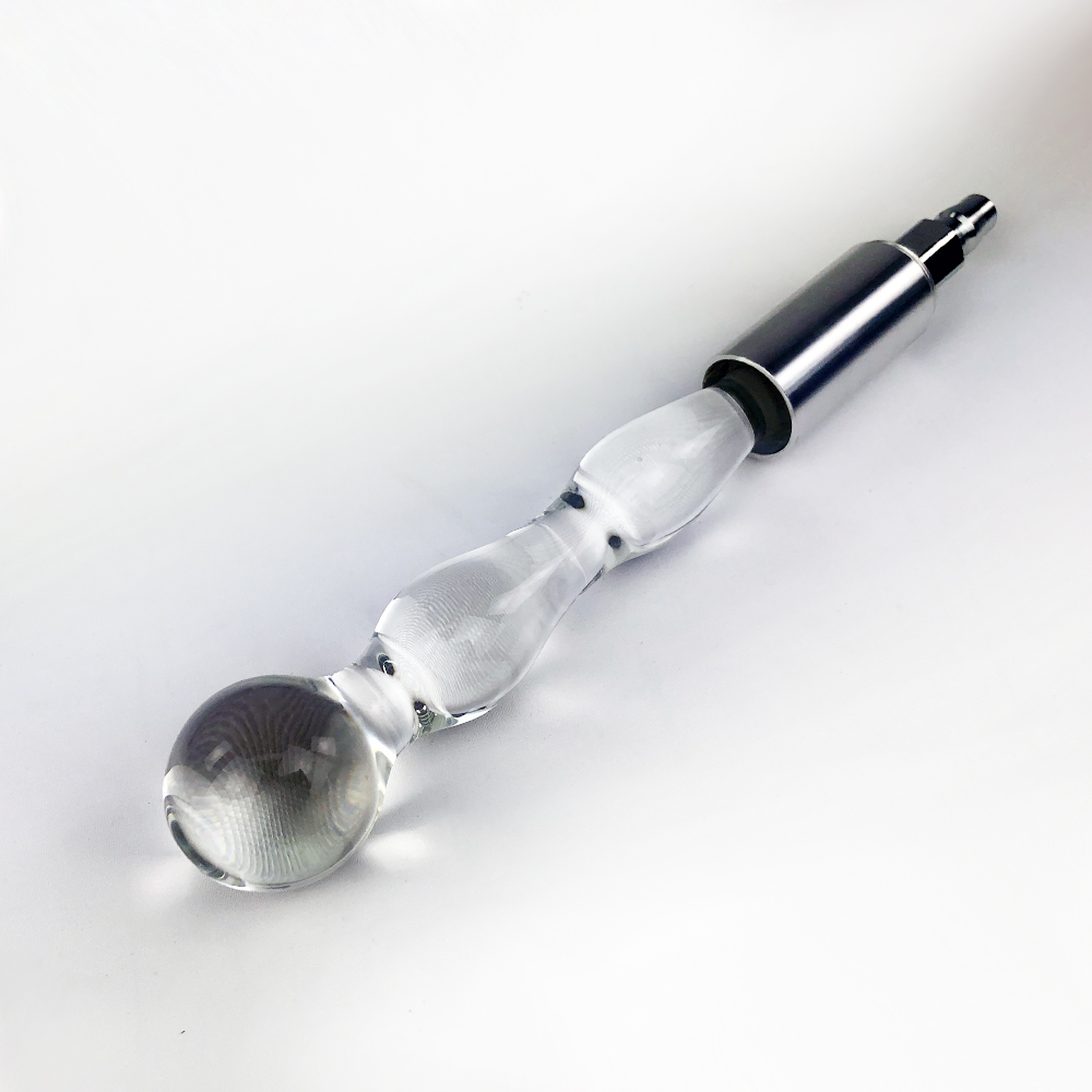 Crystal Glass Dildo Attachment For Sex Machine Unisex Anal Love Toy For Men And Women - 5