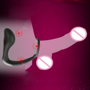Silicone Penis Ring Extend Ejaculation Prostata Massage Sex Toys For Men Gay Anal Plug Erotic Butt