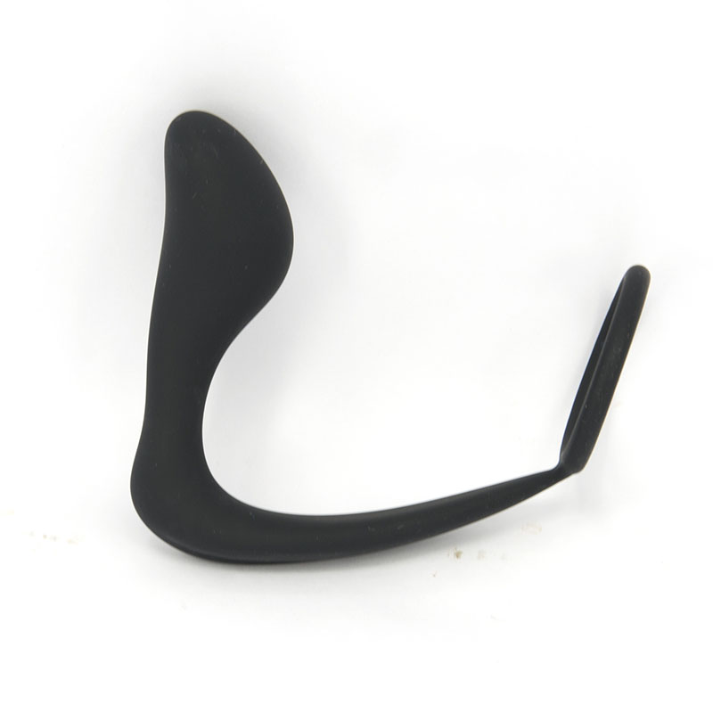Silicone Penis Ring With Prostate Massager Extended Ejaculation Sex Toy Anal Plug For Men Gay Erotica Accessory - 4
