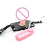 Black Lesbian Chastity Belt Bondage Dildo Toys With Vibrating Anal Plug For Women Sexual Entertainment Vp-cb012014a - 3