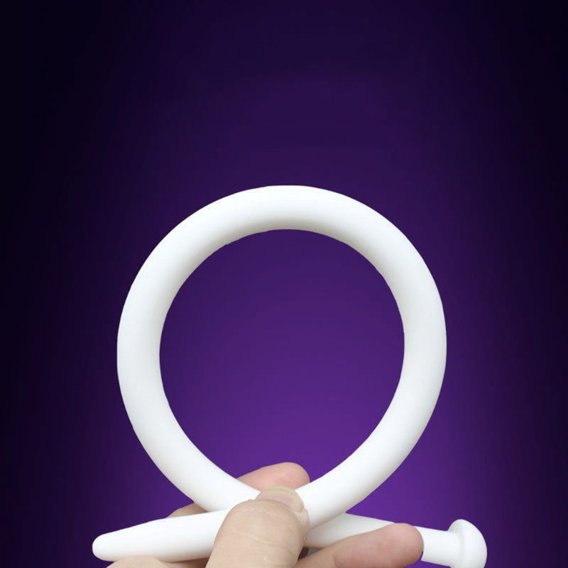 Ultralong 35cm Silicone Urethral Sounds Mushroom Head Chastity Dilators Penis Plug Stretching Tool - 6