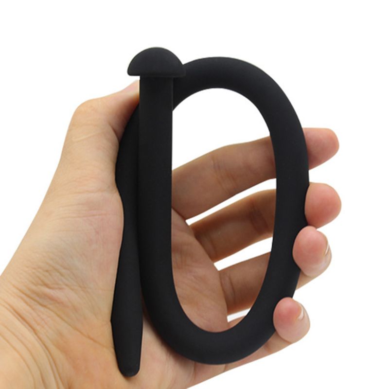 Ultralong 35cm Silicone Urethral Sounds Mushroom Head Chastity Dilators Penis Plug Stretching Tool - 5