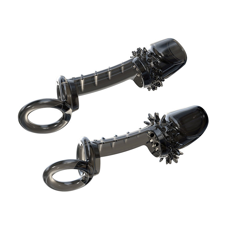 Male Enhancement Sleeve Ring Reusable Condom Penis Enlargement Delay Ejaculation Adult Intimacy Toys For Men - 3