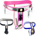 Four Color Chastity Belt Female Stainless Steel Metal Device T Pants Edition Sex Toys G7-5-25