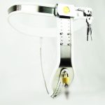 Four Color Chastity Belt Female Stainless Steel Metal Device T Pants Edition Sex Toys G7-5-25 - 5
