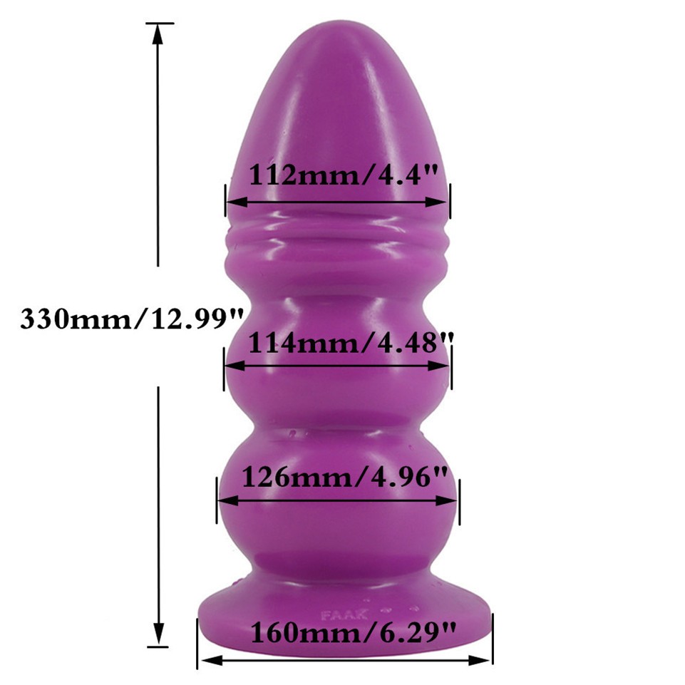 Large Tower Shape Anal Plug Adult Butt Expansion Toy Unisex Sex Product For Men Women Gay Users - 1