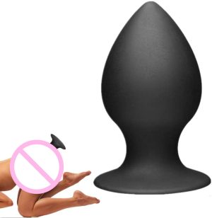 Black Prostate Massage 7 6 5 4cm Diameter Silicone Anal Plug Sex Toys For Men Woman Gay Huge Large Butt Toy