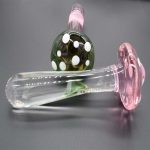 Mushroom Head Solid Pyrex Glass Dildo Adult Sex Toys For Women Men Strapon Vagina Anal Toy Butt Plug Smooth Masturbator Stick