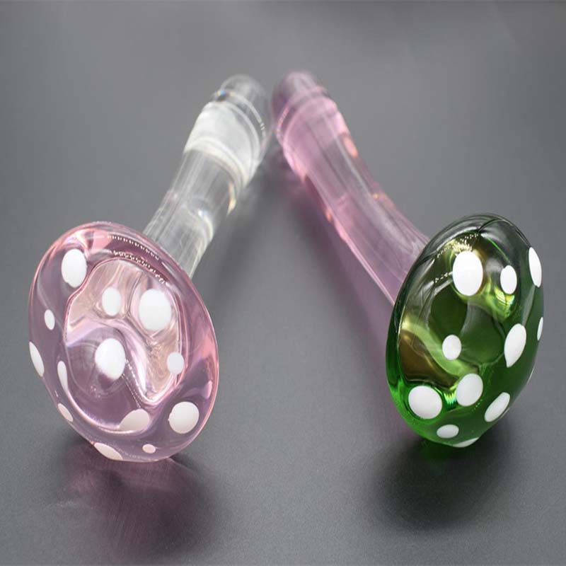 Pyrex Glass Dildo Mushroom Head Smooth Unisex Adult Sex Toy For Vaginal Anal Pleasure Strapon Compatible Masturbator Stick Butt Plug For Men Women - 3