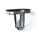 Chastity Belt Masturbation Pants With Vagina Plug Anus Stainless Steel Two Female T G7-5-24 - 6