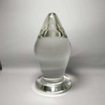 80 Mm Glass Huge Butt Plug Anal Dildo Transparent Crystal Enlargement Male Female Adult Masturbation Sex Toys For Gay