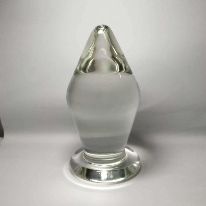 80 Mm Glass Huge Butt Plug Anal Dildo Transparent Crystal Enlargement Male Female Adult Masturbation Sex Toys For Gay