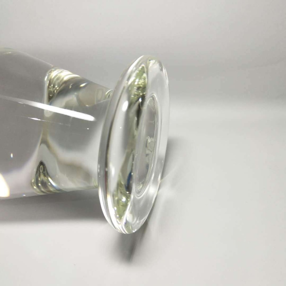 80mm Transparent Crystal Glass Butt Plug Huge Anal Dildo For Male Female Adult Pleasure Toy For Gay Masturbation Enlargement - 5