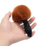 Silicone Butt Plug Black Fox Tail Anal Smooth Fur Sex Toys For Women Adult Games Products - 6