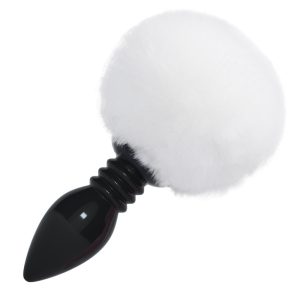 Silicone Butt Plug Black Fox Tail Anal Smooth Fur Sex Toys For Women Adult Games Products - 2