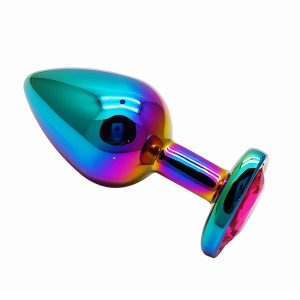 Zerosky Colorful Stainless Anal Plug Vagina Stimulator Anus 3 Sizes Suitable For Different Ass Sex Toys Women Ga - 2