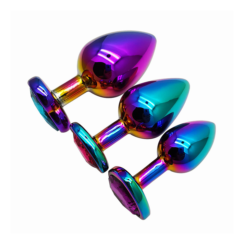 Zerosky Vibrant Stainless Steel Anal Plug Vaginal Stimulator 3 Size Options Intimate Toys For Women - 3