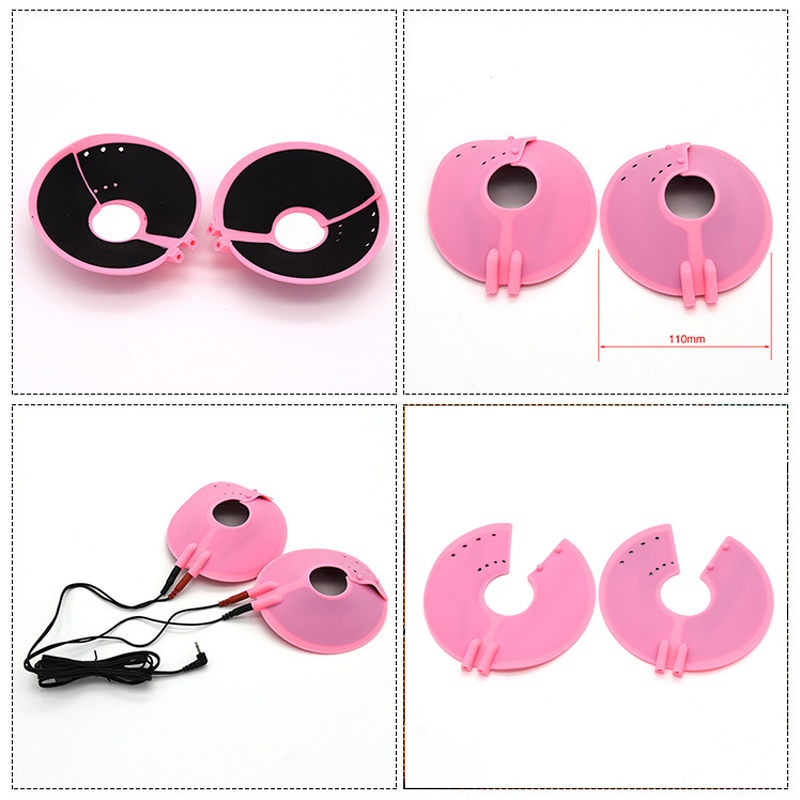 Electrostimulation Adult Toy Kit Nipple Clamps Penis Ring Breast Pads Vibrating Finger Sleeve For Bdsm Play - 4