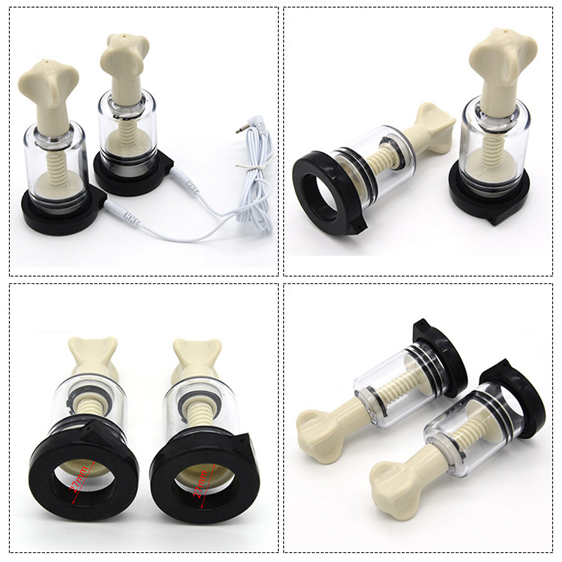 Electrostimulation Adult Toy Kit Nipple Clamps Penis Ring Breast Pads Vibrating Finger Sleeve For Bdsm Play - 7