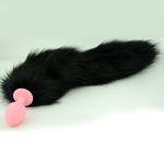Black Tail Anal Plug Sex Toys For Woman 72x30mm Small Silicone Butt Plugs Fox Products Adults Buttplug - 5