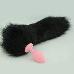 Black Tail Anal Plug Sex Toys For Woman 72x30mm Small Silicone Butt Plugs Fox Products Adults Buttplug - 4
