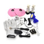 Electric Shock Accessory Kit Electro Nipple Clamps Penis Ring Massage Breast Pad Finger Vibrating Sleeve Sm Sex Toys Bdsm Games - 2