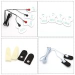Electric Shock Accessory Kit Electro Nipple Clamps Penis Ring Massage Breast Pad Finger Vibrating Sleeve Sm Sex Toys Bdsm Games - 6