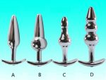 Metal Anal Plug With Corlor Jeweled 4 Style Steel Butt For Women Men Sex Toys Wearing Outdoor All Day Beginner - 6