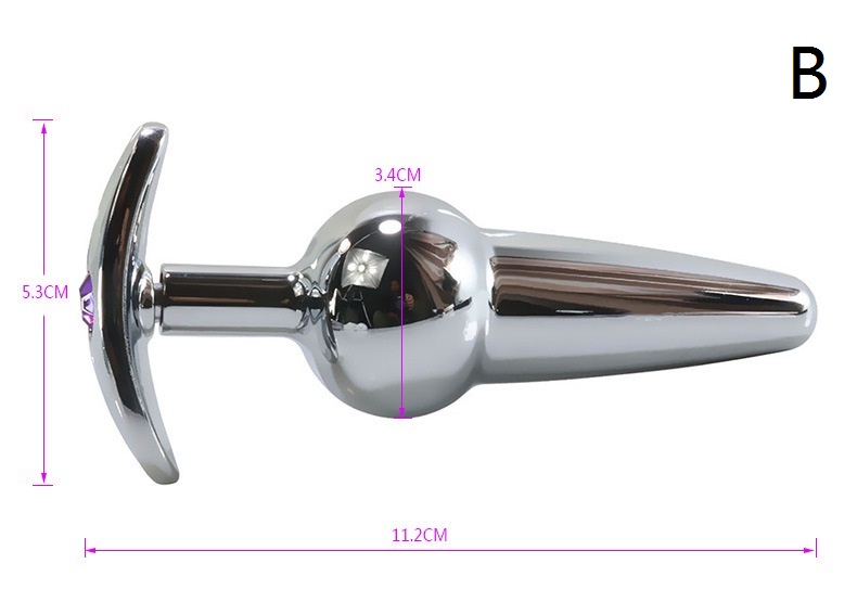 Beginnerfriendly Stainless Steel Anal Plug With 4 Styles Jewelembellished For Men And Women Allday Wear Outdoor Sex Toy - 4