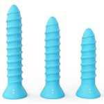 Spiral Nail Silicone Anal Plug Super Strong Vibrator Dildo Stick 6 7 8inch Buttplug Massage Can Strapon - 4