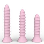 Spiral Nail Silicone Anal Plug Super Strong Vibrator Dildo Stick 6 7 8inch Buttplug Massage Can Strapon - 3