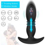 Anal Vibrator Telescopic Wireless Remote Control Dildo Butt Plug Sex Toy For Women Prostate Massager Waterproof Stimulator - 6