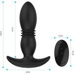 Anal Vibrator Telescopic Wireless Remote Control Dildo Butt Plug Sex Toy For Women Prostate Massager Waterproof Stimulator - 3
