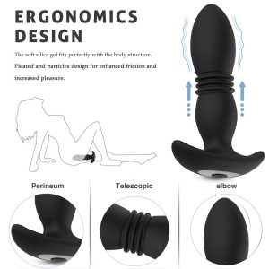 Anal Vibrator Telescopic Wireless Remote Control Dildo Butt Plug Sex Toy For Women Prostate Massager Waterproof Stimulator - 2